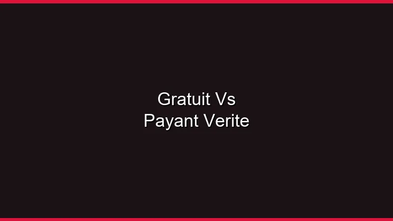 Sites gratuits vs payants : la vérité sans filtre